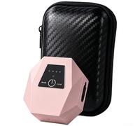 Nexren Bomba de oxígeno silenciosa recargable para Mini para aireación de peceras y acuarios con tamaño compacto y opciones de modo dual (modelo rosa)