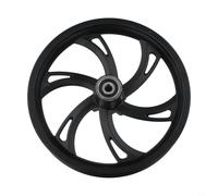 NexRen Buje de rueda delantera plegable para bicicleta de 12 pulgadas y 12.5 pulgadas, llanta de aleación de aluminio, rueda de repuesto negra