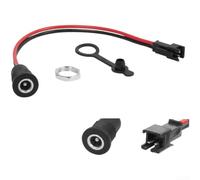 NexRen Cable conector de puerto de carga DC2.1 5.5 x 2.1m m soporte del panel femenino para la prenda impermeable eléctrica de la vespa