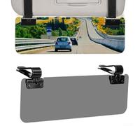 NexRen Extensión ajustable de visera solar automotriz con clips dobles para aumentar el área de sombra y reducir la tensión ocular de la luz solar brillante