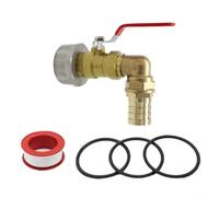 NexRen Grifo de tambor de aceite de acero inoxidable para contenedores de 200 L, compatible con agua y productos químicos, diseño a prueba de fugas, fácil instalación (32 mm)