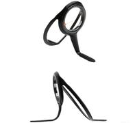 NexRen Guía de la caña de pescar del pie del acero inoxidable Posicionamiento interno liso anti nudo (negro No. 10)