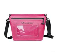 NexRen IPX7 Impermeable Bolsa de hombro Pantalla táctil Compatible Cremallera hermética PVC Dry Case para natación Buceo Kayak Deportes al aire libre Negro (rojo)