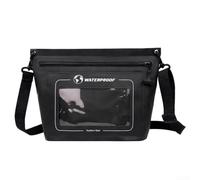 NexRen IPX7 Impermeable Bolsa de hombro Pantalla táctil Compatible Cremallera hermética PVC Dry Case para natación Buceo Kayak Deportes al aire libre Negro (negro)