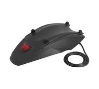 NexRen Juego de guardabarros trasero y luz trasera para scooter eléctrico | Protector curvo que reduce el barro y la pulverización de agua, cable de 68 cm, 11,3 x 5,7 cm, instalación rápida