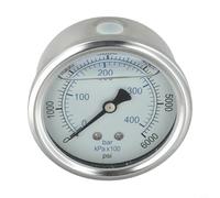 NexRen Manómetro para lavadoras a presión con rango de 0-400 bar 6000 psi y montaje de rosca M14x1.5 materiales de acero inoxidable y aleación