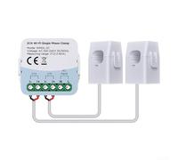 NexRen Monitor de energía Smart Meter con 2 abrazaderas, monitor de consumo de energía bidireccional de doble canal, 80 A, control de aplicación en tiempo real