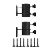 NexRen Paquete de 2 soportes para paraguas sin taladro para barandilla de cubierta, soporte ajustable resistente que se adapta a barandillas cuadradas de 1.5 a 2.5 pulgadas, base de patio