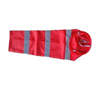 NexRen Para Red Airport Windsock Rip-Stop poliéster al aire libre medición del viento calcetín bolsa alta visibilidad rayas reflectantes fijación segura (80 cm)