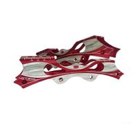 NexRen Soporte de marco de patinaje en línea de aleación de aluminio compatible con patrones de montaje estándar de patines de estilo libre y tamaños de rueda (4 x 76 mm, rojo)