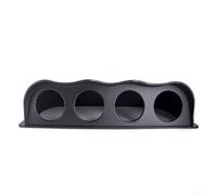 NexRen Soporte de montaje para coche de calibre 52 mm con soporte de carreras de plástico ABS de 4 agujeros que ofrece una instalación segura del vehículo (negro)