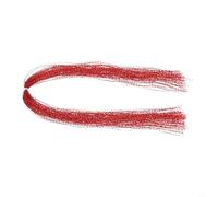 NexRen Suministros de amarre de pesca para tiras de nailon trenzado de cristal para atar moscas señuelo Construcción para decoración de anzuelo mejora de cebo y montaje de mosca (rojo)