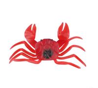 NexRen Trampa de cebo de cangrejo para pesca en el mar, que imita el movimiento natural de las presas, eficaz para especies de agua salada, incluyendo mero, pez rojo y snook (rojo L)