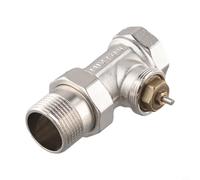 NexRen Válvula termostática de latón para radiador sin cabeza, válvula de control autorregulable para sistema de calefacción doméstica, rosca M30x1 de 5 mm para opciones de montaje vertical (DN25)