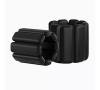 NEXROLA 2 piezas de pesas ajustables para muñeca y tobillo, kit de ejercicio físico para mujeres y hombres, 0.45kg / 0.9kg, para yoga, pilates, correr, natación y entrenamiento de fuerza (negro)