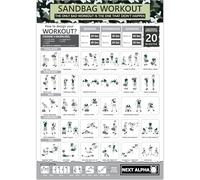 Next Alpha Sandbag Workout Poster - Fuerza, HIIT y Acondicionamiento - Fitness Gimnasio & Casa - 42 × 59,4 cm (A2)