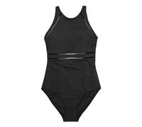 NEXT Bañador con Efecto Vientre Plano y Cuello Alto Negro 42
