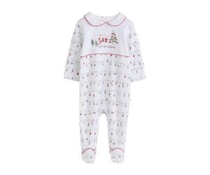 NEXT Bebé Pijama Tipo Pelele con la inscripción “My First Christmas” Blanco 9 Meses-12 Meses