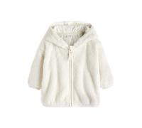 NEXT Bebés niña Chaqueta de felpa con capucha para bebé Crudo 6 Meses-9 Meses