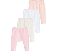 NEXT Bebés niña Pack de 4 Leggings de bebé White/Pink 18 Meses-24 Meses