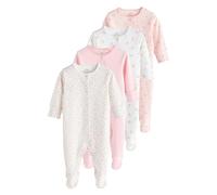 NEXT Bebés niña Pack de 4 peleles 100% algodón para bebé Rosa Newborn