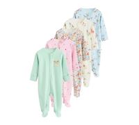 NEXT Bebés niña Pack de 5 Peleles con Cremallera bidireccional para bebé