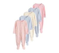 NEXT Bebés niña Pack de 5 Peleles con Cremallera bidireccional para bebé Multi Pastel Character 3 Meses