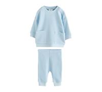 NEXT Bebés niño Conjunto de 2 piezas de top y pantalón de chándal para bebé 100% algodón Azul 12 Meses-18 Meses