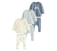 Next Bebés niño Conjunto de 6 piezas de tops y leggings para bebé Blue Milk Club 12 Meses