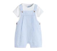 NEXT Bebés niño Conjunto de Peto y Bodi Tejidos para bebé Raya Azul 6 Meses-9 Meses