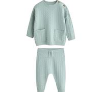 NEXT Bebés niño Conjunto de punto de jersey y leggings 100% algodón texturizado para bebé Mineral 12 Meses-18 Meses