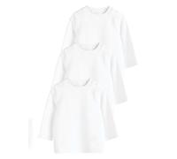 NEXT Bebés niño Pack de 3 Camisetas de Manga Larga 100% algodón para bebé Blanco 18 Meses