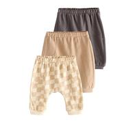 NEXT Bebés niño Pack de 3 pantalones de chándal de bebé Mono Checkerboard 6 Meses-9 Meses