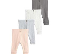 Next Bebés niño Pack de 4 Leggings de bebé Mono/Neutral 6 Meses