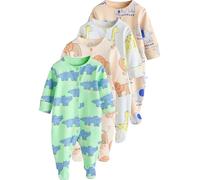 NEXT Bebés niño Pack de 4 peleles con animales 100% algodón para bebé Multi Newborn