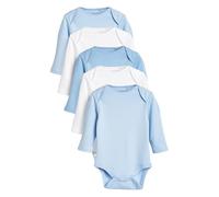 NEXT Bebés niño Pack de 5 bodies de manga larga para bebé Azul 2 Años-3 Años