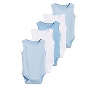 Next Bebés niño Pack de 5 bodis sin mangas para bebé Azul 18 Meses