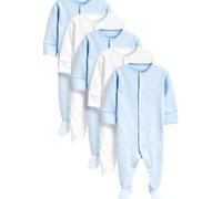 NEXT Bebés niño Pack de 5 peleles 100% algodón para bebé Azul/Blanco 6 Meses-9 Meses