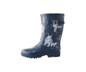 Next Botas de lluvia 'Hamish The Highland' navy / offwhite 39 navy / offwhite