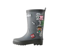 Next Botas de lluvia 'Minecraft' gris / gris claro / rosa / rojo 32 EUR