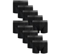 NEXT Bóxers A-Front para Hombre, 100% Algodón, Ajuste Cómodo con Cintura Elástica, Pack de 4 Bóxers Negro M