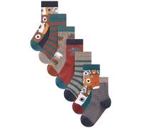 Next Calcetines azul oscuro / marrón / amarillo / gris moteado 31-36 azul oscuro / marrón / amarillo / gris moteado