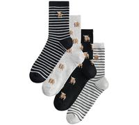 Next Calcetines 'Hamish The Highland Cow' marrón claro / negro / blanco 36-41 marrón claro / negro / blanco