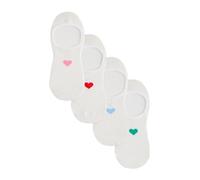 Next Calcetines invisibles 'Heart' azul claro / altrosa / rojo / blanco 39-41,5 EUR