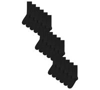 NEXT Calcetines Negros para Hombre, Gran Contenido de Algodón, Longitud al Tobillo, Pack de 18 Calcetines Negro 43