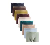 Next Calzoncillo boxer beige / crema / navy / azul claro / chocolate / mostaza / petróleo / menta / borgoña M EUR