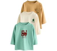 Next Camiseta arena / verde pastel / blanco 74 arena / verde pastel / blanco