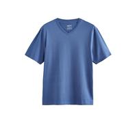 NEXT Camiseta básica con Cuello de Pico y Corte estándar Azul 4XL