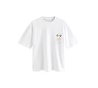 Next Camiseta beige / marrón / blanco M beige / marrón / blanco