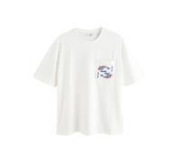 Next Camiseta ecru / azul / naranja XL ecru / azul / naranja